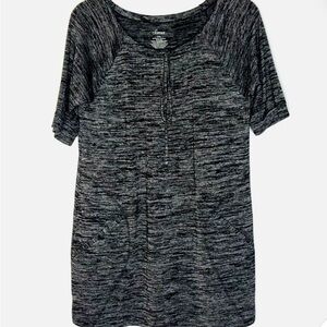 Soma Heathered Black Short Sleeve Tee